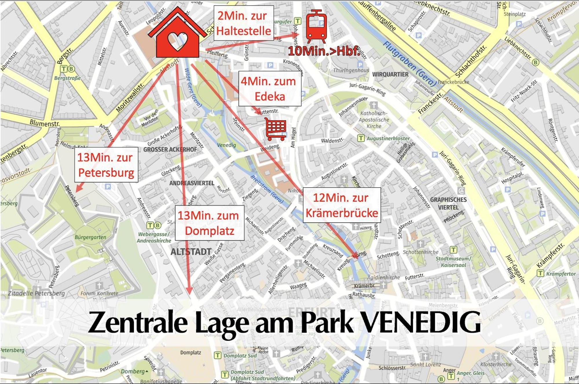 80M2 3R Wohnung Mit Privatem Parkplatz, Kingsize Betten, Smart-Tv, Etc Ερφούρτη Εξωτερικό φωτογραφία