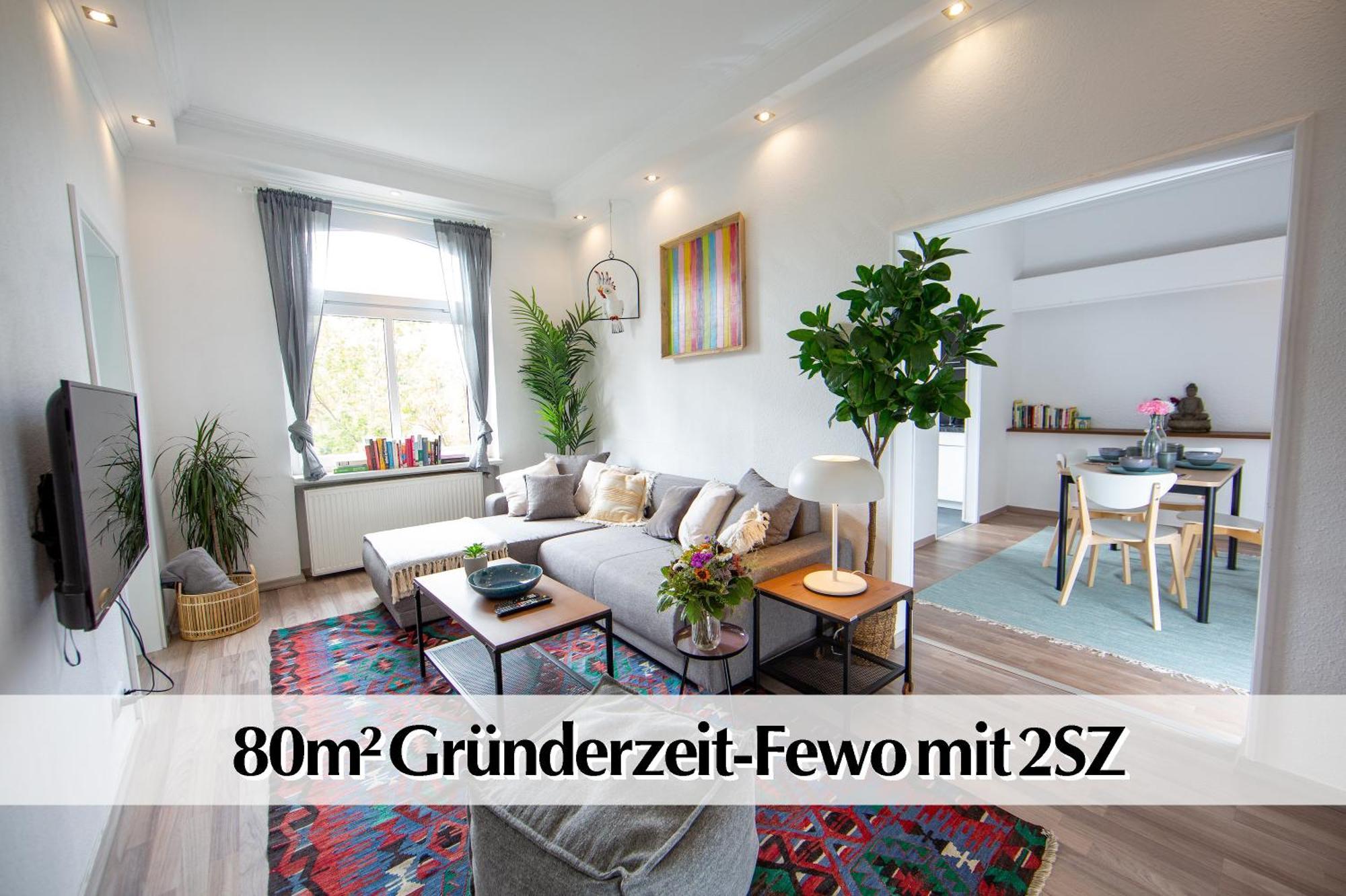 80M2 3R Wohnung Mit Privatem Parkplatz, Kingsize Betten, Smart-Tv, Etc Ερφούρτη Εξωτερικό φωτογραφία