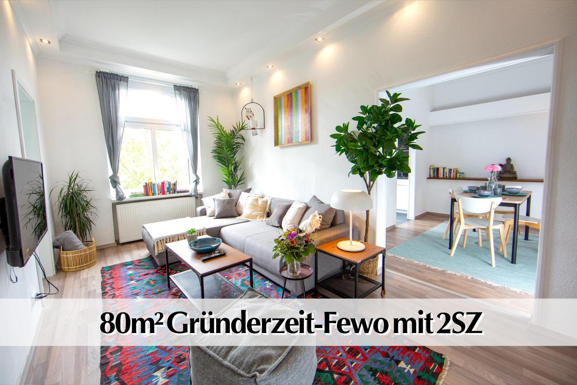 80M2 3R Wohnung Mit Privatem Parkplatz, Kingsize Betten, Smart-Tv, Etc Ερφούρτη Εξωτερικό φωτογραφία